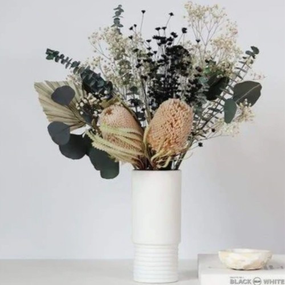 Natural Dried Native Arrangement + Vase